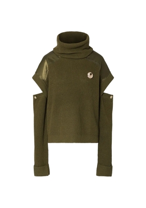 LIU JO turtleneck sweater with cut-out - Green