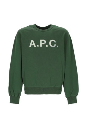 A.P.C. logo-print sweatshirt - Green
