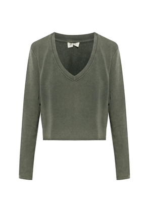 American Vintage Bepow V-neck sweatshirt - Green