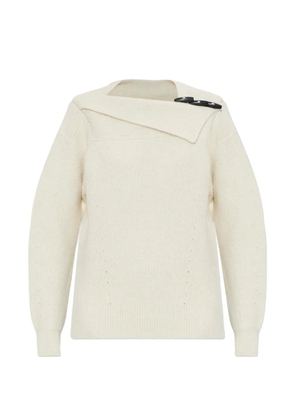 ISABEL MARANT Thais toggle-fastening sweater - Neutrals