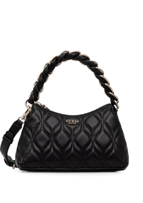GUESS USA Maxine quilted braided-handle tote bag - Black