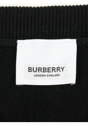 Burberry Pre-Owned embroidery crew neck sweatshirt - Black