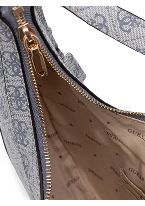 GUESS USA Lindsey logo-print crescent shoulder bag - Grey