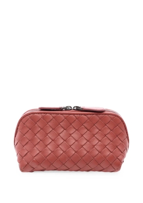 Bottega Veneta Pre-Owned 2010s Intrecciato makeup bag - Red