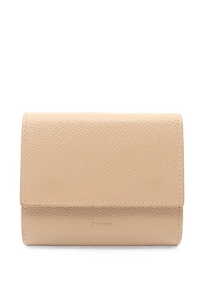 Celine Pre-Owned 2000s small trifold leather wallet - Neutrals