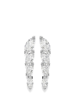 Swarovski marquise-cut drop earrings - Silver