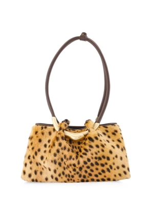 Cult Gaia Asa leopard-print shoulder bag - Neutrals