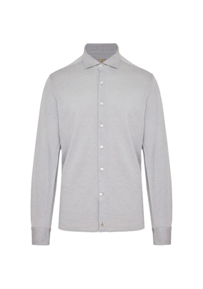 Sonrisa piqué-weave long-sleeve shirt - Grey