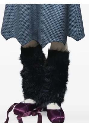 MASU faux-fur leg warmers - Black