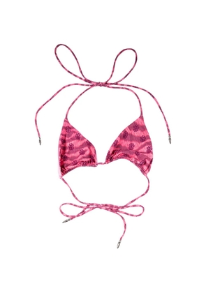 Chrome Hearts x Dipped Dagger tiger-print bikini - Pink
