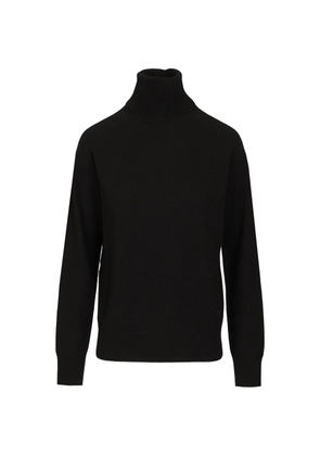 Emporio Armani embroidered cashmere sweater - Black