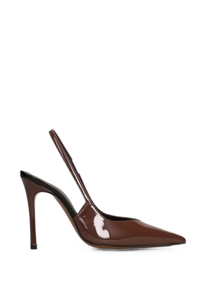 Roberto Festa Camilla patent-finish slingback pumps - Brown
