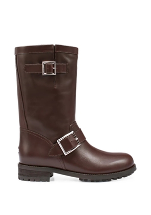 Jimmy Choo Biker buckle-fastening boots - Brown