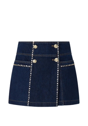 LIU JO skirt-pants with rhinestones - Blue