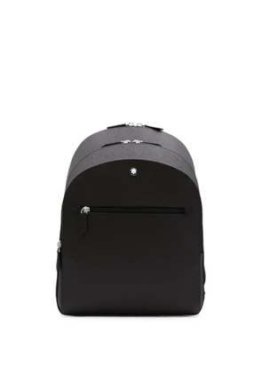 Montblanc medium cross-grain leather zip-pocket backpack - Brown