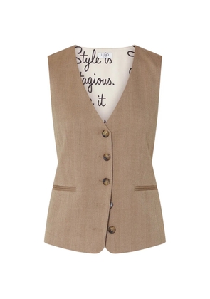 LIU JO gilet with toggles - Neutrals