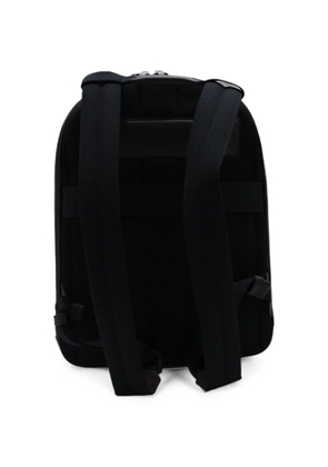 Montblanc medium cross-grain leather zip-pocket backpack - Brown
