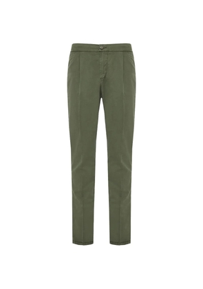 Richard J. Brown logo-patch tailored trousers - Green