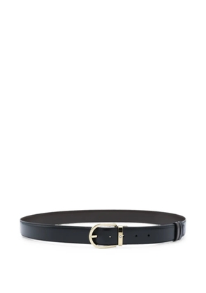 Montblanc horseshoe-buckle leather belt - Black