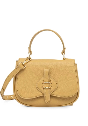 Coccinelle grainy leather shoulder bag - Yellow
