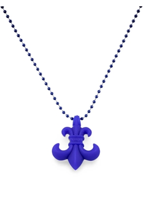 Chrome Hearts fleur-de-lis-pendant necklace - Blue