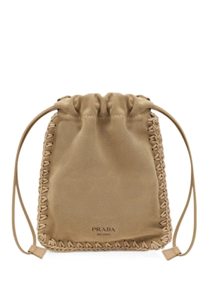 Prada whipstitch-trim smartphone case - Neutrals