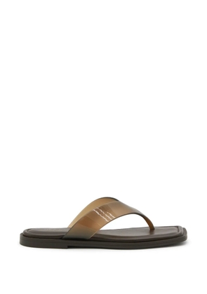 rag & bone transparent-strap square-toe flip-flops - Brown