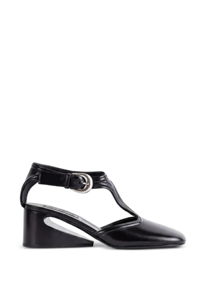Jil Sander Mary Jane cutout-heel pumps - Black