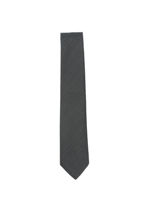 Canali diagonal-stripe silk tie - Grey
