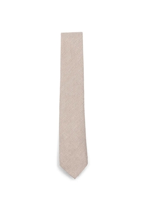 Canali textured-finish silk tie - Neutrals