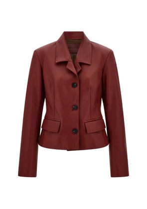 Ferragamo fitted deerskin jacket - Red