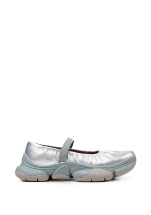 Camper Karst leather ballet flats - Silver