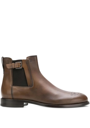 Tod's buckle-detail chelsea boots - Brown