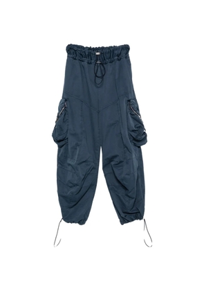 The Attico draped Parachute cargo pants - Blue