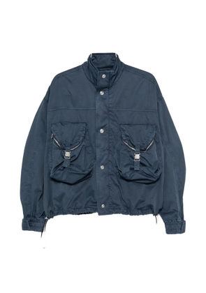 The Attico cargo-pocket bomber jacket - Blue
