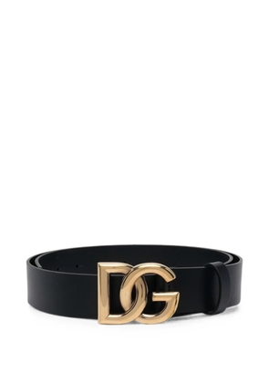 Dolce & Gabbana DG logo-plaque belt - Black