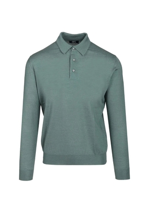 Fedeli long-sleeve polo sweater - Green