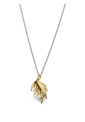 Jil Sander leaf-pendant necklace - Silver