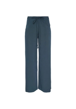 Y's drawstring-waistband trousers - Blue