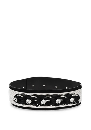 DSQUARED2 maxi metal-embellished leather belt - Black