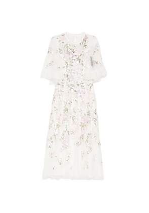 Needle & Thread Wisteria ankle gown - White