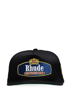 RHUDE Racing Crest baseball cap - Black