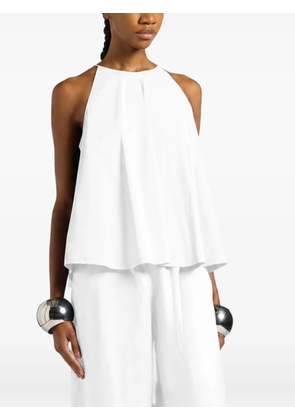 Liviana Conti Hope pleated halterneck top - White
