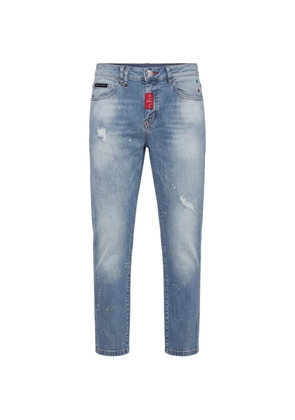 Philipp Plein new tapered fit jeans basic - Blue