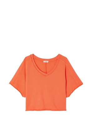 American Vintage Vibtown raw-edge T-shirt - Orange