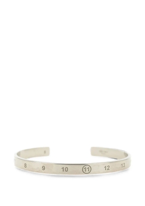 Maison Margiela Numeric logo-engraved bangle - Silver