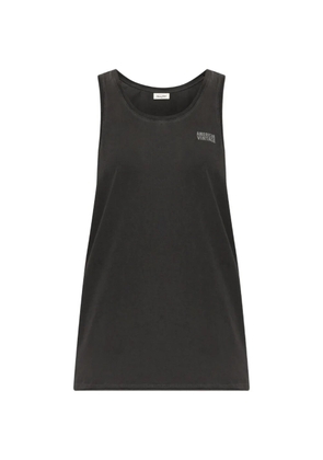 American Vintage logo-print racerback tank top - Black
