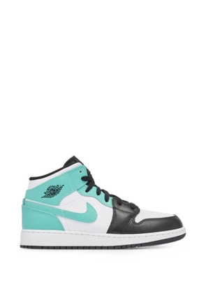 Jordan Jordan 1 Mid Tropical Twist Igloo leather high-top sneakers - White
