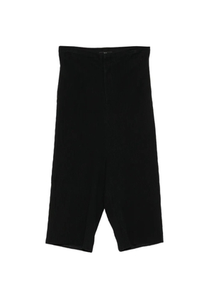 Y's ribbed-knit trousers - Black