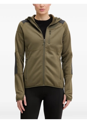 Viking Yosemite contrast-panel zip-up hoodie - Green